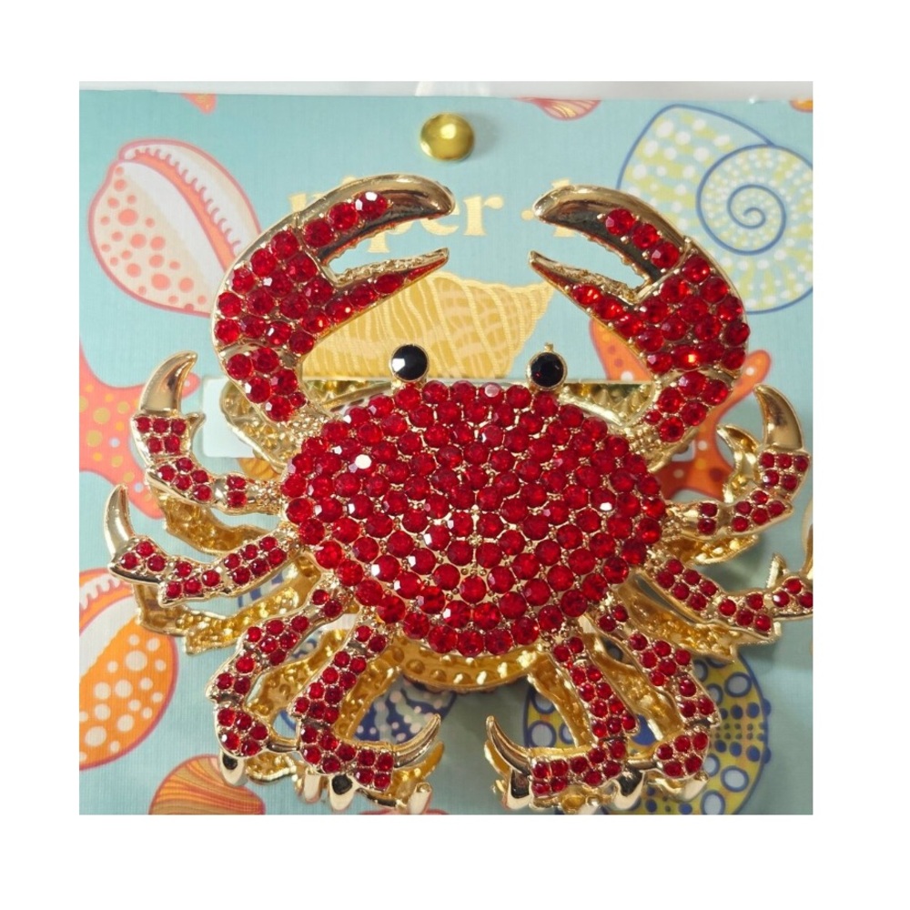 NWT ⚜️🦀⚜️ Piper K gorgeous red crab hair claw clip - Picture 4 of 13